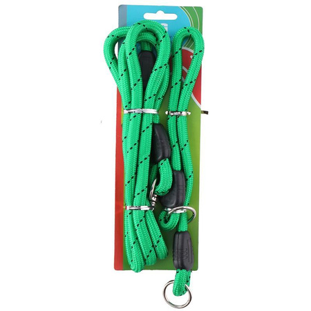 Leash 150 cm + collar 45 cm (green)