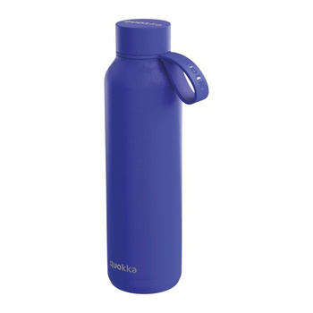 Quokka Solid With Strap - 630 ml-es rozsdamentes acél termálpalack pánttal (Dusk Blue)