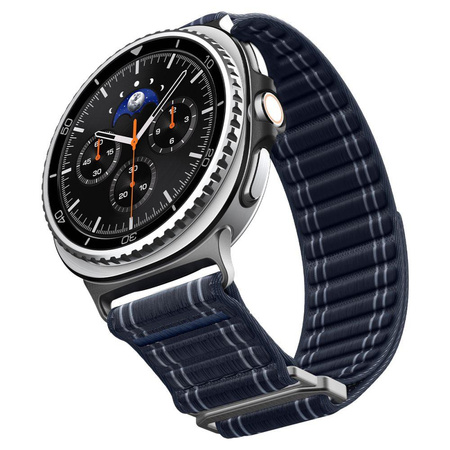 PASEK DO GALAXY WATCH 8 | 8 CLASSIC 40 44 46 mm SPIGEN NYLONOWY GRANATOWY