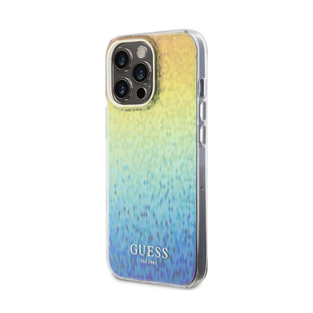 Guess IML Faceted Mirror Disco Iridescent - Schutzhülle für iPhone 15 Pro Max (Iridescent)