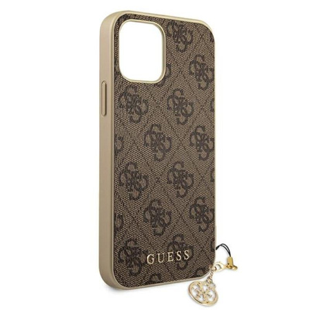 Guess 4G Charms Collection - iPhone 12 / iPhone 12 Pro Case (brown)