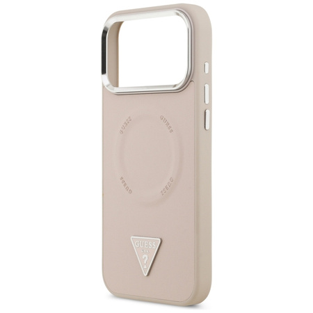 Guess Triangle Logo MagSafe - Case iPhone 17 Pro (Pink)