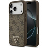 Guess Leather 4G Triangle Strass MagSafe - Case iPhone 17 Pro (brown)