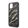 Guess Marble Glass Gold Glitter - pouzdro pro iPhone 11 (černé)