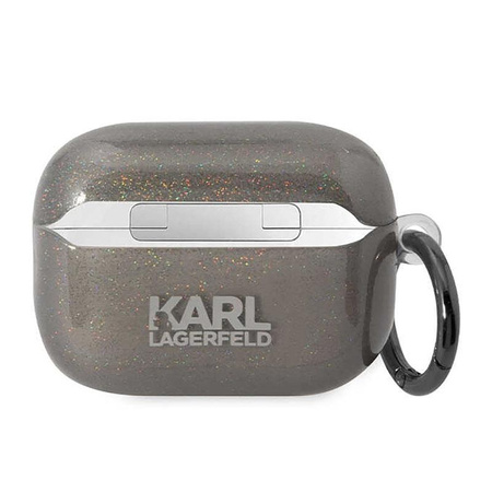 Karl Lagerfeld Glitter NFT Karl & Choupette - Étui AirPods Pro 2 (noir)