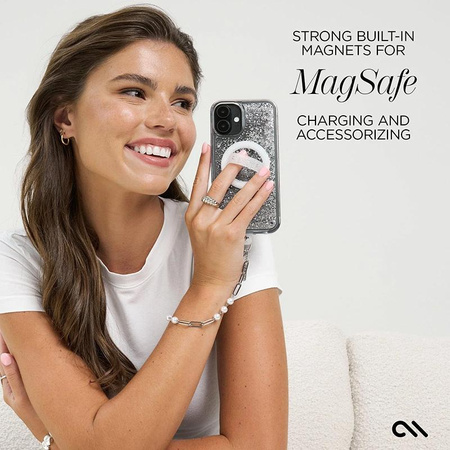 Etui Case-Mate Waterfall Silver MagSafe do iPhone 16 Pro Max – Olśniewający Blask i Niezawodna Ochrona