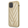 Guess V Quilted - Etui iPhone 12 Pro Max (złoty)