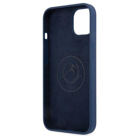 US Polo Assn Silicone Logo - Coque pour iPhone 13 (bleu marine)