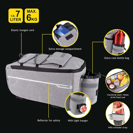 Dunlop - Sacoche isolante pour porte-bagages 7 l