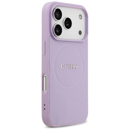 Guess Grained Ring MagSafe - iPhone 17 Pro Case (purple)