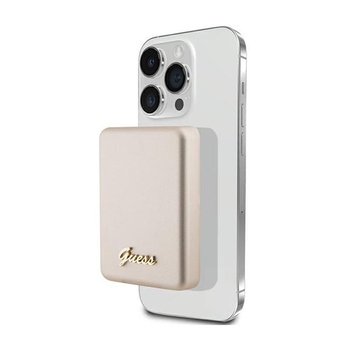 Guess Metal Script Logo MagSafe - Power Bank 3000 mAh 5W MagSafe (Gold)