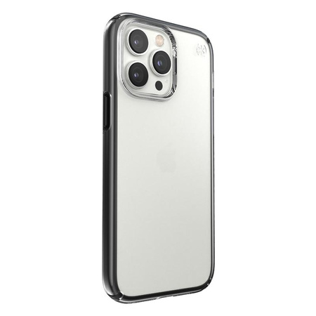 Speck Presidio Perfect-Clear with Impact Geometry - Etui iPhone 14 Pro Max z powłoką MICROBAN (Clear / Black)