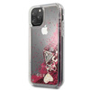 Guess Liquid Glitter Hearts - iPhone 11 Pro Tasche (Himbeere)