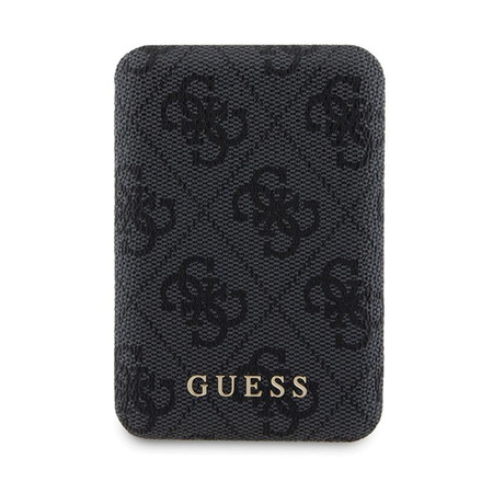 Guess Bundle Pack MagSafe 4G Metal Gold Logo - Etui + Power Bank 5000mAh MagSafe iPhone 13 Pro Max (noir)