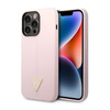 Guess szilikon háromszög logó - iPhone 14 Pro tok (lila)