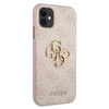 Guess 4G Big Metal Logo - Coque iPhone 11 (rose)