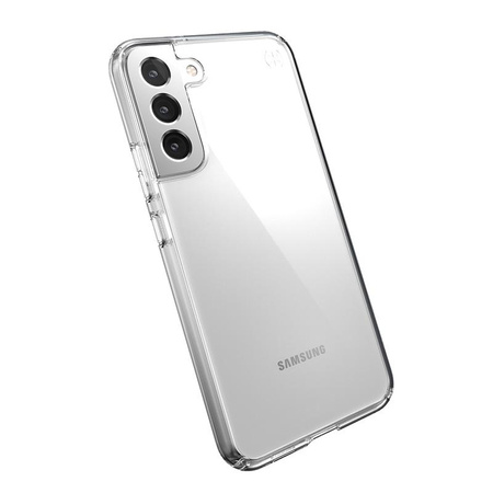 Speck Presidio Perfect-Clear - Samsung Galaxy S22+ Case with MICROBAN Coating (Clear/Clear)