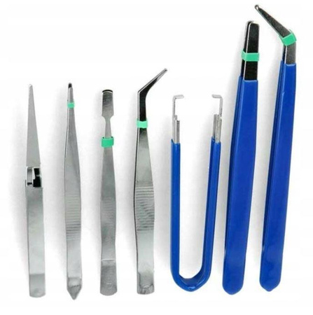 Kinzo - Präzisionspinzettenset 7 Stück