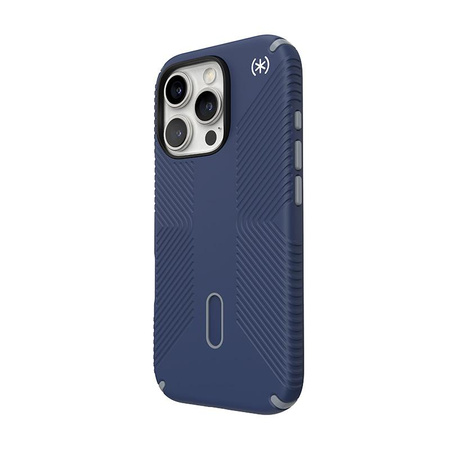Speck Presidio2 Grip ClickLock & MagSafe - iPhone 16 Pro Hülle (Küstenblau / Staubgrau / Weiß)