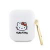 Hello Kitty Silicone 3D Kitty Head - Étui pour AirPods 1/2 gen (blanc)