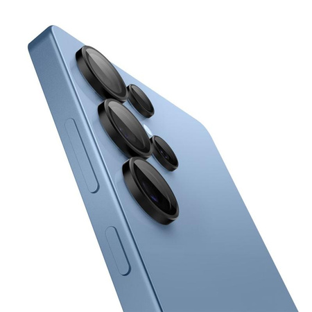 Spigen Optik Pro GLAS.TR EZ Fit kameravédő 2-Pack - Lencsevédő üveg Samsung Galaxy S25 Ultra (2 db) (Fekete)