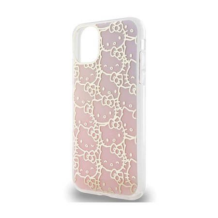 Hello Kitty IML Gradient Electrop Crowded Kitty Head - Coque iPhone 11 (rose)