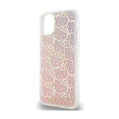 Hello Kitty IML Gradient Electrop Crowded Kitty Head - Hülle für iPhone 11 (rosa)