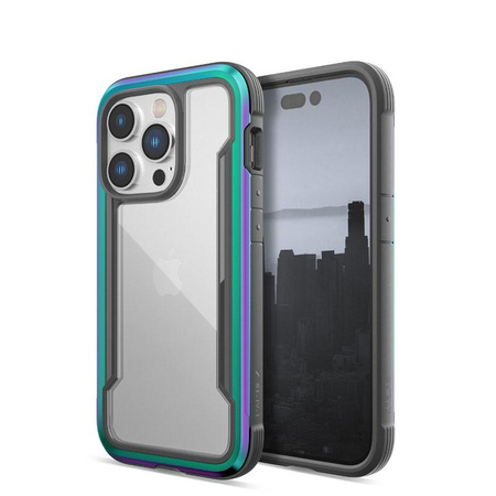 X-Doria Raptic Shield - Etui aluminiowe iPhone 14 Pro (Drop-Tested 3m) (Iridescent)