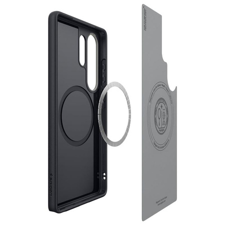 Spigen Nano Pop Mag MagSafe - Étui pour Samsung Galaxy S25 Ultra (Sésame noir)