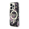 Guess Flower MagSafe - iPhone 14 Pro tok (fekete)