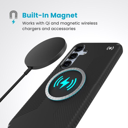 Speck Presidio2 Grip Magnet – Etui do Samsung Galaxy S25+ / S24+ (MagSafe, odporność 4 m, recykling)