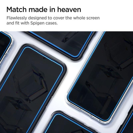 Spigen Glas.TR EZ Fit - gehärtetes Glas 2 Stück für Samsung Galaxy S23 (Transparent)