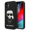 Karl Lagerfeld Fullbody Silikon Iconic - iPhone 12 Mini Tasche (Schwarz)