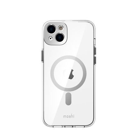 Moshi iGlaze MagSafe - iPhone 14 Plus Tasche (Luna Silber)