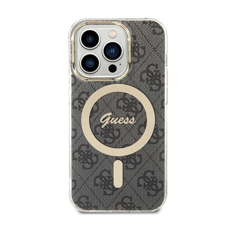 Guess 4G MagSafe - Étui pour iPhone 15 Pro Max (noir)