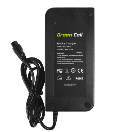 Green Cell - 42V 4A (3 pinová) nabíječka pro 36V baterii pro elektrokola