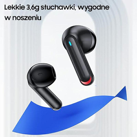 USAMS NX10 Series - sluchátka Bluetooth 5.2 TWS + nabíjecí pouzdro (černá)