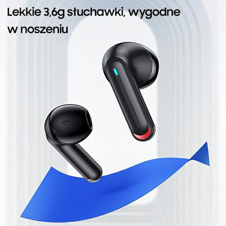 USAMS NX10 sorozat - Bluetooth 5.2 TWS fejhallgató + töltőtáska (fekete)