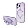 Guess Ring Stand Script Glitter MagSafe - iPhone 15 Pro Case (violet)