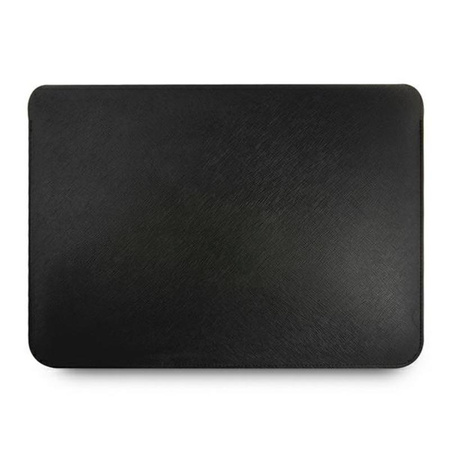 Pouzdro na počítač Guess Saffiano Script - 13" pouzdro na notebook (černé)