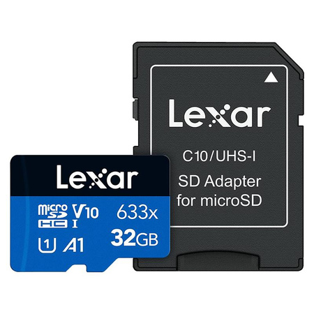 Lexar - MicroSDXC 4K UHD memóriakártya 32 GB kapacitással
