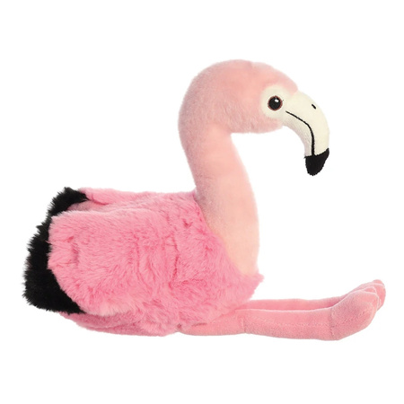 Eco Nation – Plush Toy / Cuddly Sitting Flamingo 27 cm Eco-Friendly