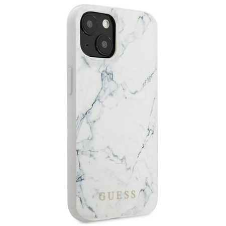 Guess Marble - iPhone 13 mini Tasche (weiß)