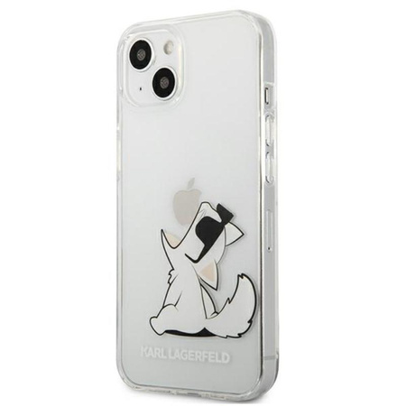 Karl Lagerfeld Choupette Fun - pouzdro pro iPhone 13 (průhledné)