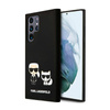 Karl Lagerfeld Slilicone Karl & Choupette - Étui Samsung Galaxy S22 Ultra (noir)