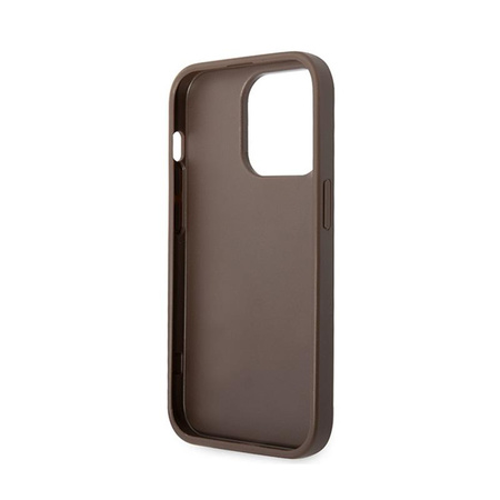 Guess 4G Big Metal Logo - iPhone 15 Pro tok (barna)