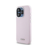 DKNY Liquid Silicone Small Metal Logo MagSafe - pouzdro pro iPhone 14 Pro (růžové)
