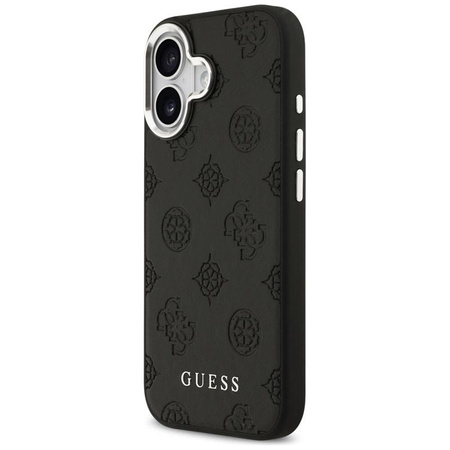 ETUI DO IPHONE 17 do MAGSAFE GUESS ORYGINALNE CZARNE SKÓRZANE MODNE CASE