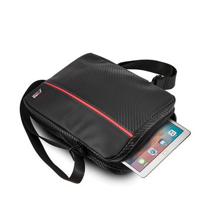 BMW Carbon Red Stripe - Tablet-Tasche 8" (Schwarz)