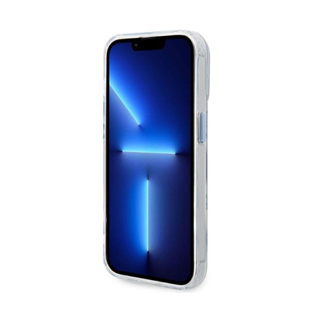 Guess Metal Outline Magsafe - iPhone 14 Pro Tasche (klar / blau)